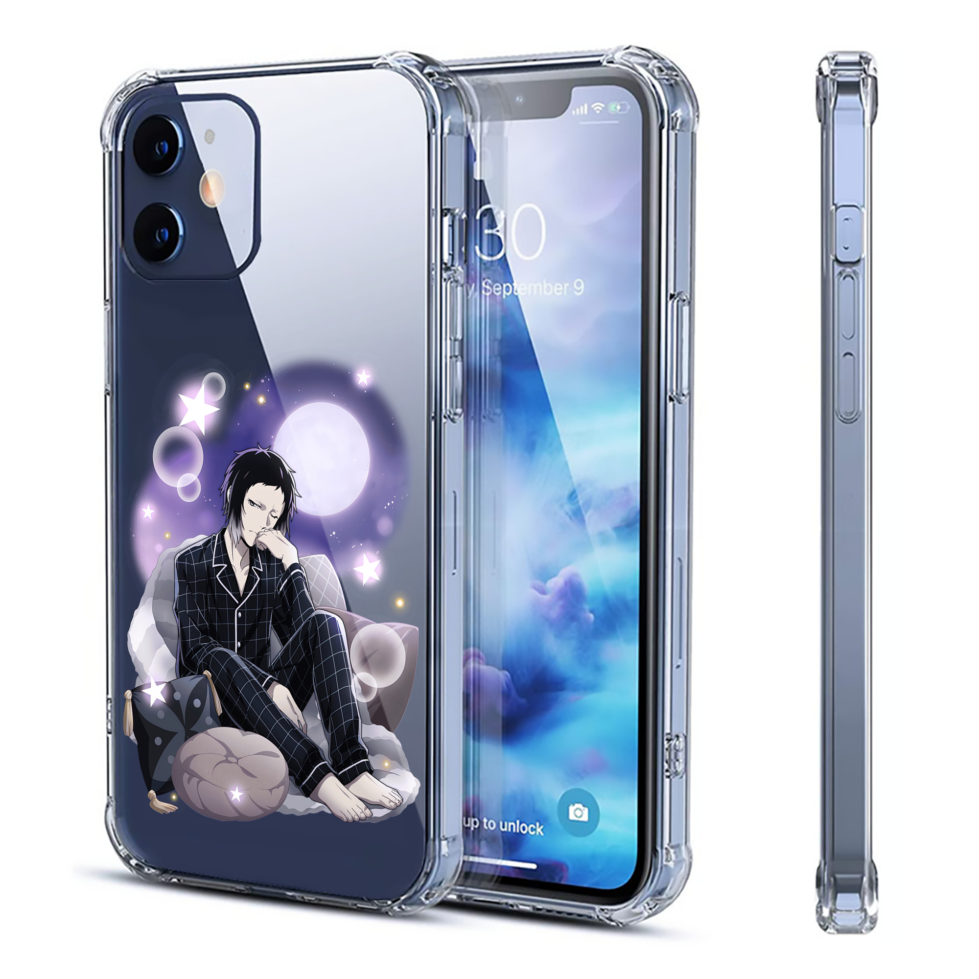 （画像用） 文豪ストレイドッグス Bungo Stray Dogs 【iPhone 12シリーズ対応】透明スマホケース（クリアソフトケース）